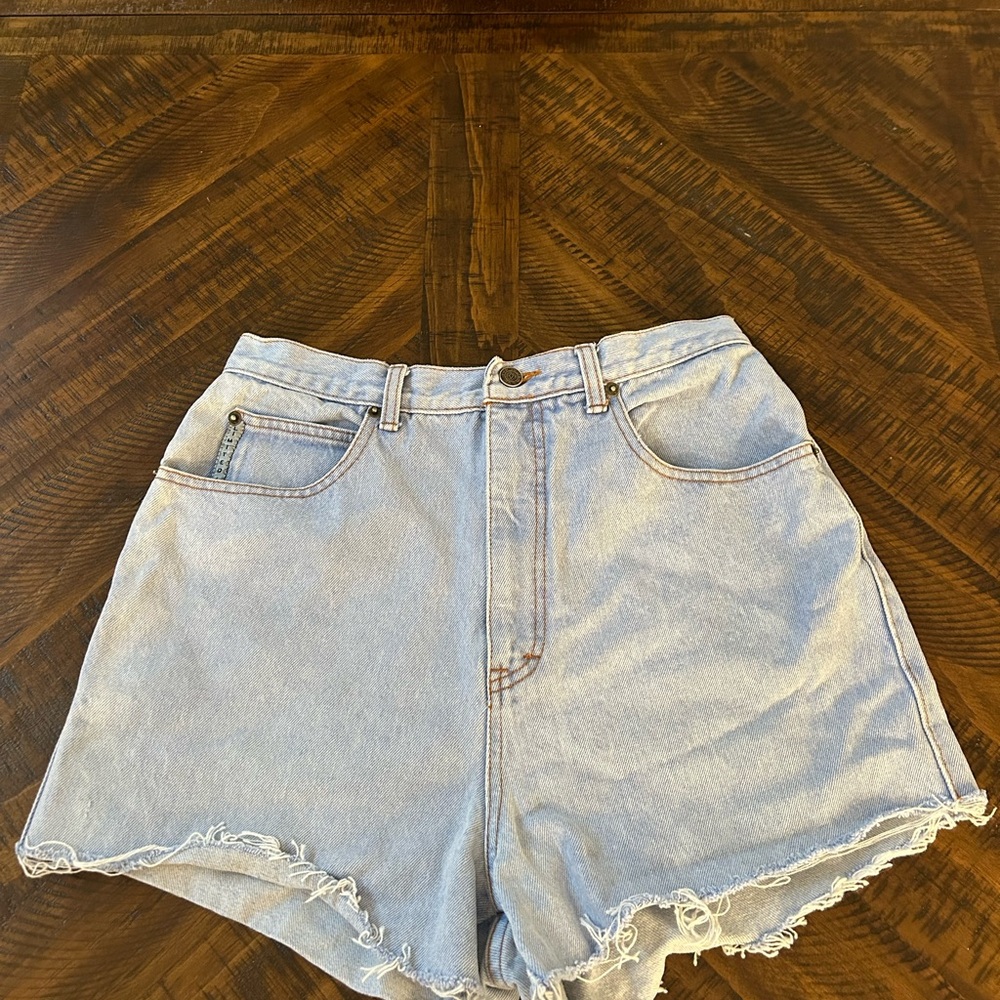 Vintage Light Blue Denim Women's Shorts